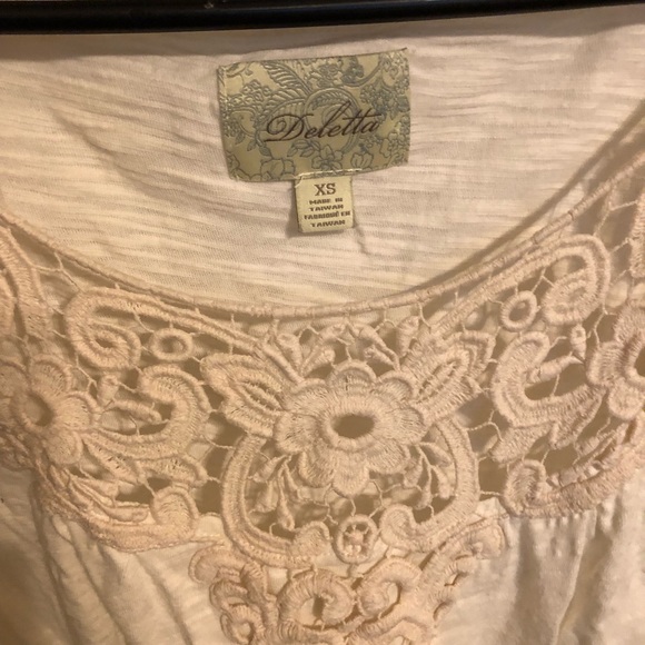 Anthro Deletta Embroidered Peplum Top - Picture 3 of 3